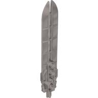 Lego Large Figure Weapon Sword, Hydraulics and 3 Holes / Pearl Light Gray