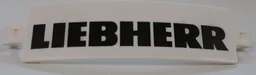 Technic, Panel Curved 3 x 13 with Black 'LIEBHERR' Pattern (Sticker) - Set 42100