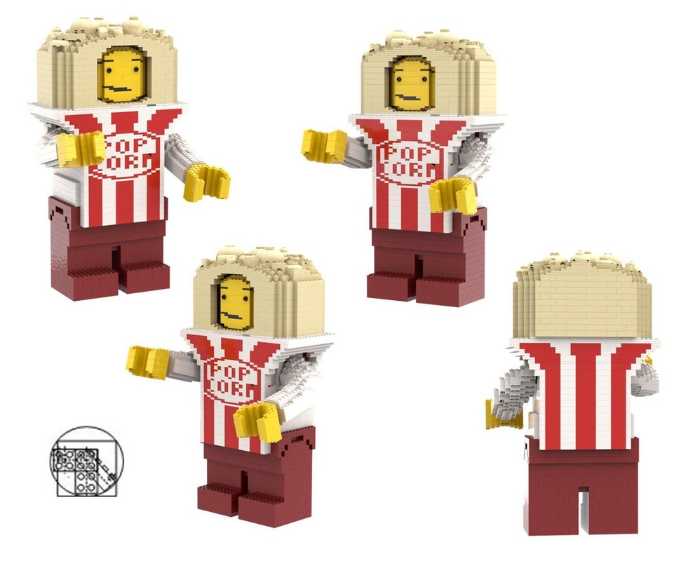 Lego Maxi figure PopCorn boy