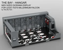 The Bay - Midi Sized Hangar Diorama Display for 75375 Falcon