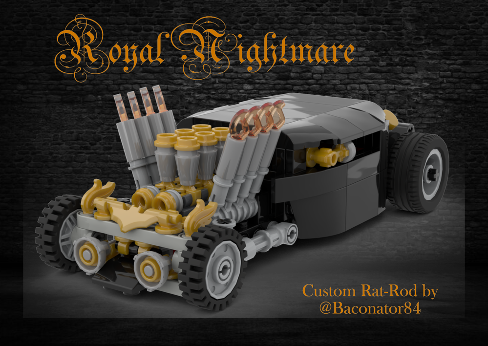 Lego Royal Nightmare - Custom Rat Rod / Hot Rod