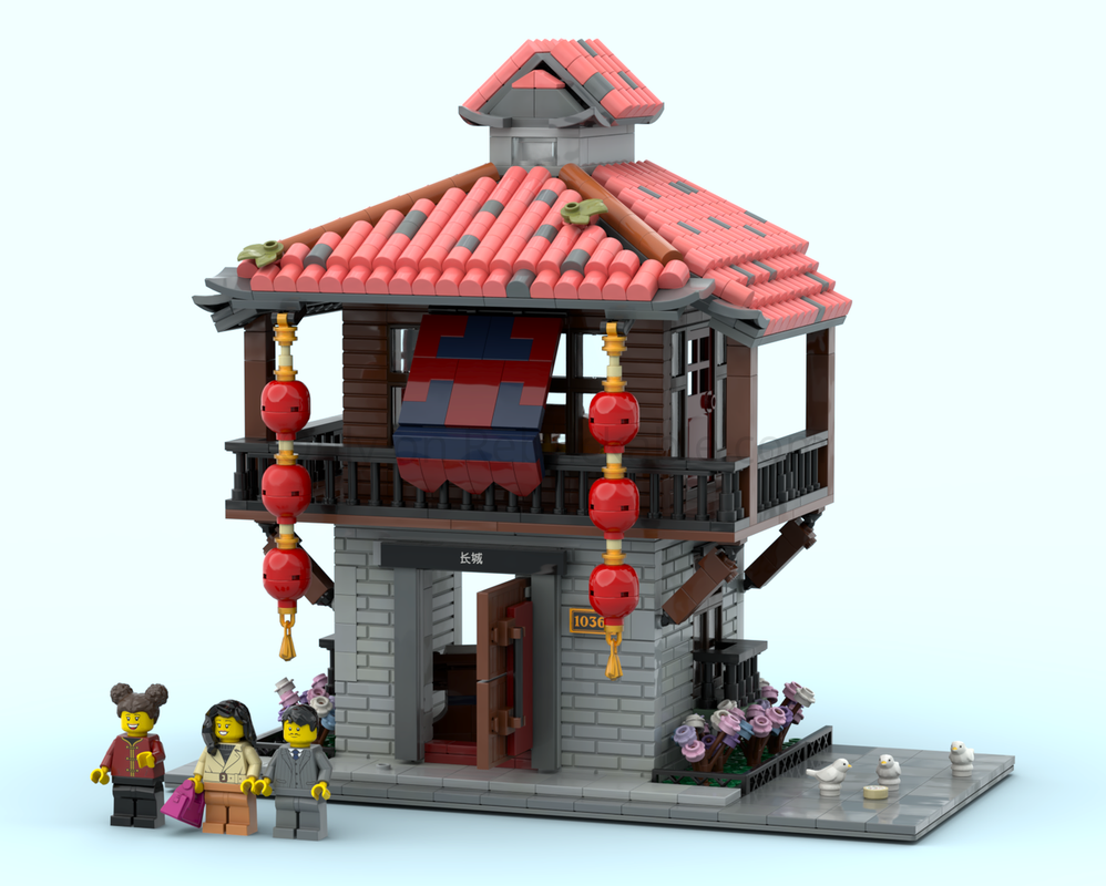 Lego Dragon Courtyard Seafood Restaurant - Part 1 (Entry Hall and Private Chamber)