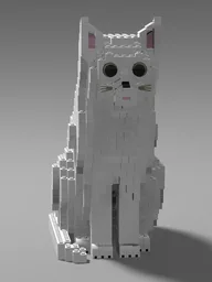 Cat sitting (life-sized)