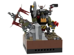 40K Ork in mega armour