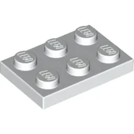 Plate 2 x 3 / White