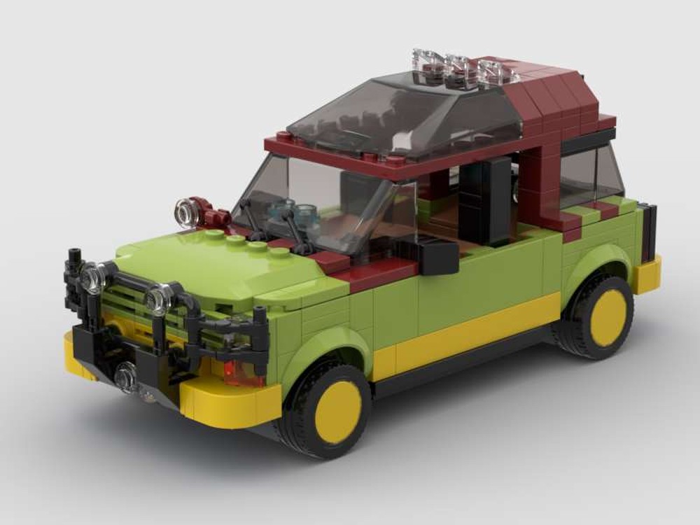 Lego Jurassic Park Ford Explorer 8-Wide MOD