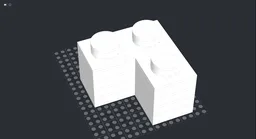 Up-scaled 2x2 Corner brick (x6 size)