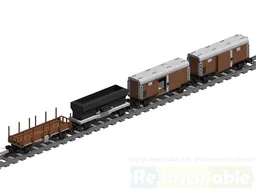 4W-FF Wagon (4 Wheel-Flatbed Freight Wagon)