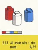 1 x 1 Round Bricks