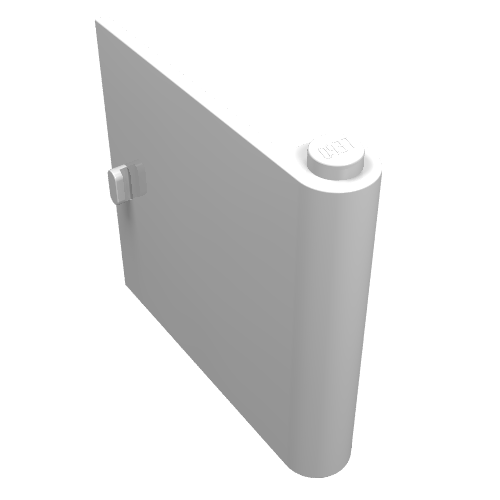 Lego Door 1 x 5 x 4 Right / White