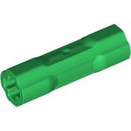 Lego Technic Driving Ring Connector Smooth [2 rounded and 2 flat side walls] / Green