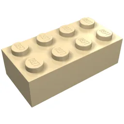 Brick 2 x 4 / Tan