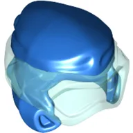 Wrap with Diving Mask, Trans-Light Blue Pattern / Blue