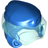 Lego Wrap with Diving Mask, Trans-Light Blue Pattern / Blue
