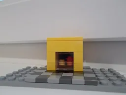 Modern gas fireplace
