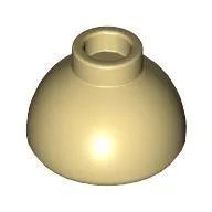 Brick Round 1.5 x 1.5 Dome Top [Plain] / Tan