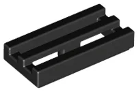 Tile Special 1 x 2 Grille with Bottom Groove