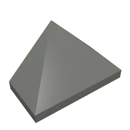 Brick Sloped 45° 2 x 1 Triple Smooth / Dark Bluish Gray
