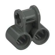 Technic Axle and Pin Connector Perpendicular Double / Dark Gray