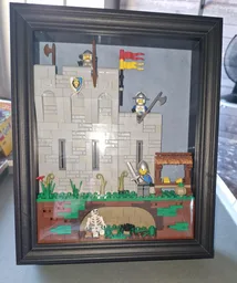 Castle wall in frame