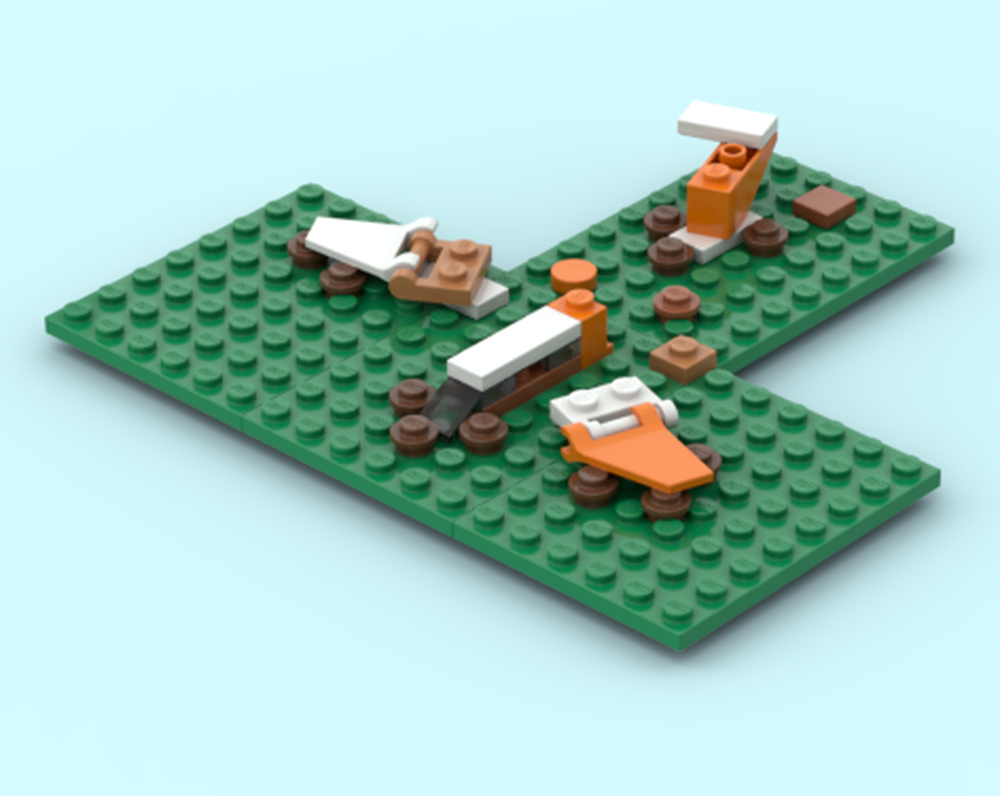 Lego Crashed plane