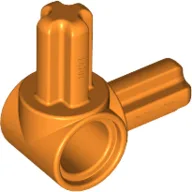 Technic Pin Connector Hub with 2 Perpendicular Axles / Orange