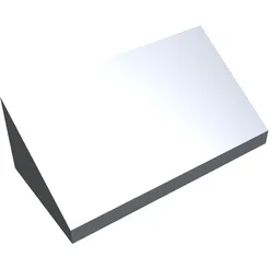 Brick Sloped 30° 1 x 2 x 2/3 / Metallic Silver