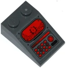Slope 33 3 x 2 with Head-Up Display (HUD), Red Light Bar and Buttons Pattern (Sticker) - Set 76027