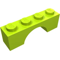 Brick Arch 1 x 4 / Lime