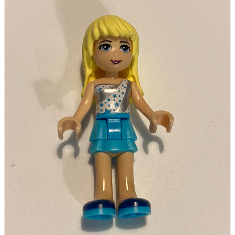 Lego Stephanie - White/Silver Top, Medium Azure Skirt