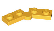 Lego Hinge Plate 1 x 4 Swivel (2429 / 2430) / Bright Light Orange