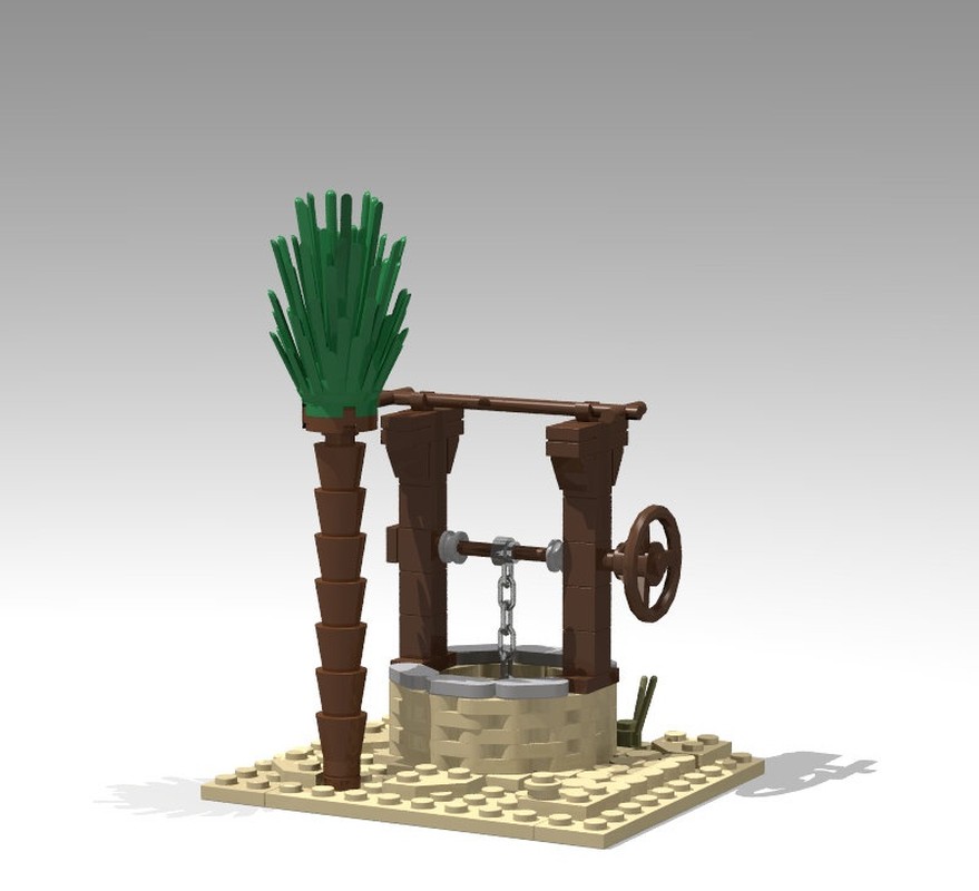 Lego Desert Village Well
