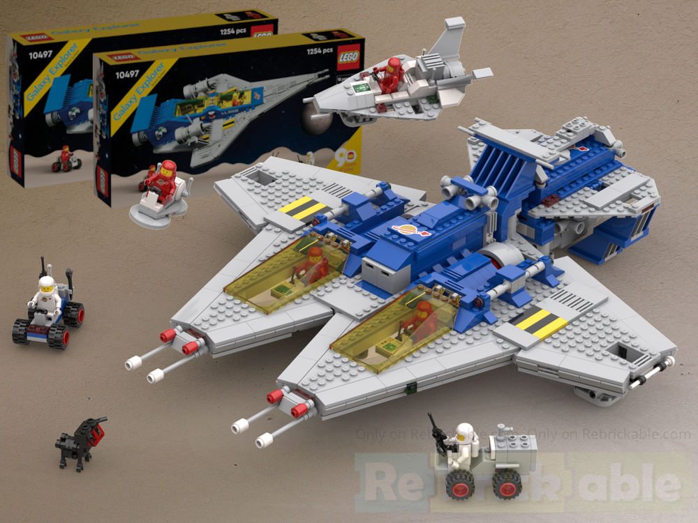Lego Galaxy Commander (6980 Remake) from 2x 10497 Galaxy Explorer