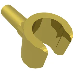Minifig Hand / Chrome Gold