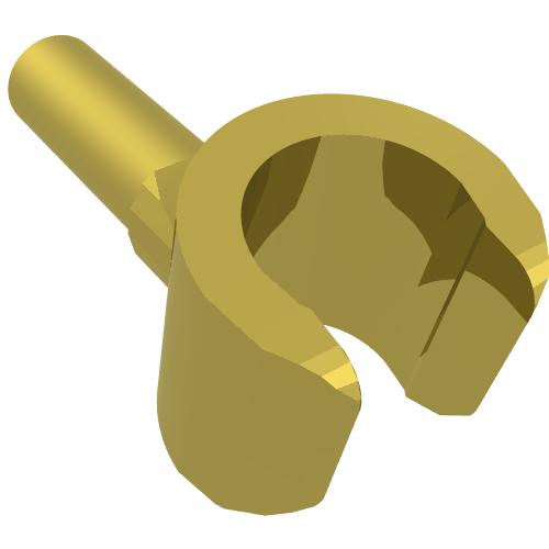 Lego Minifig Hand / Chrome Gold