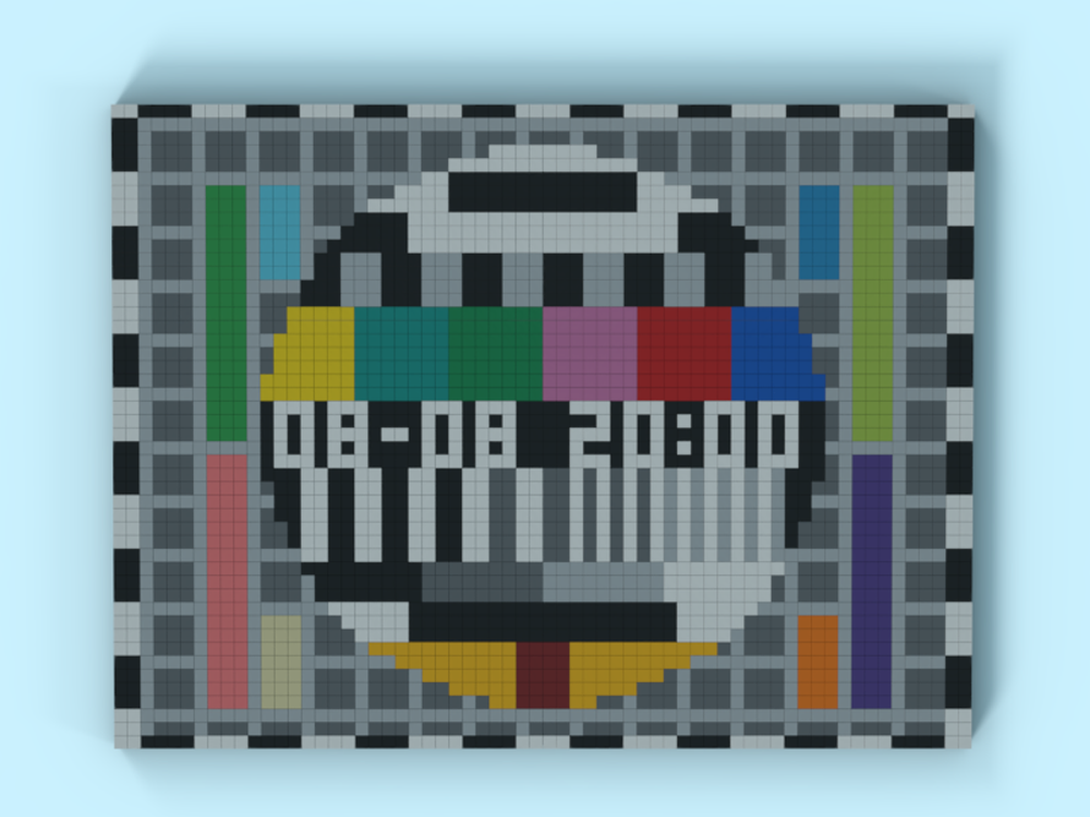 Lego PM5544 TV Test Card Clock