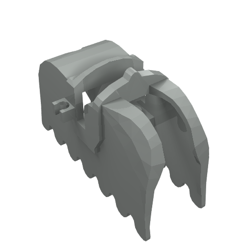Lego Animal / Creature Accessory, Horse Barding [Plain] / Light Gray