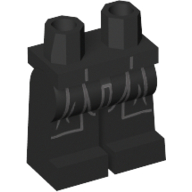 Lego Hips and Black Legs with Sith Robe Print (Darth Vader) / Black