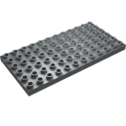 Duplo Plate 6 x 12 / Pearl Light Gray