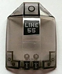 Windscreen 8 x 6 x 2 Curved Sloped Sides with 'LINE 55' Pattern (Sticker) - Set 8404