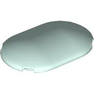 Brick Round, Curved 4 x 6 x 2/3 / Light Aqua