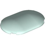 Lego Brick Round, Curved 4 x 6 x 2/3 / Light Aqua