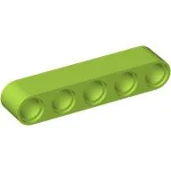 Technic Beam 1 x 5 Thick / Lime