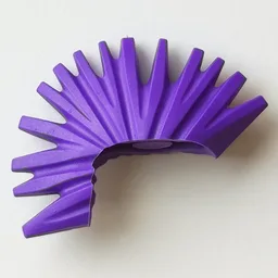 Hair Mohawk / Dark Purple