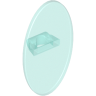 Lego Shield Ovoid with Grip [Plain] / Trans-Light Blue