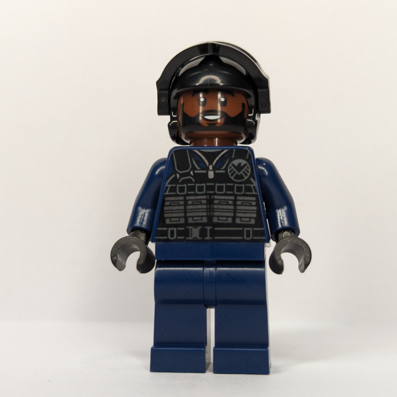 Lego SHIELD Agent, Reddish Brown Head