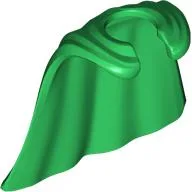 Minifig Neckwear Cape Smooth / Green