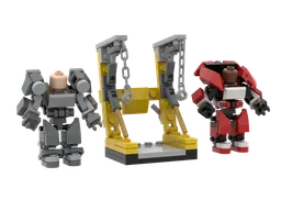 Fallout Power Armors T-60 and X0-1 plus Power station.