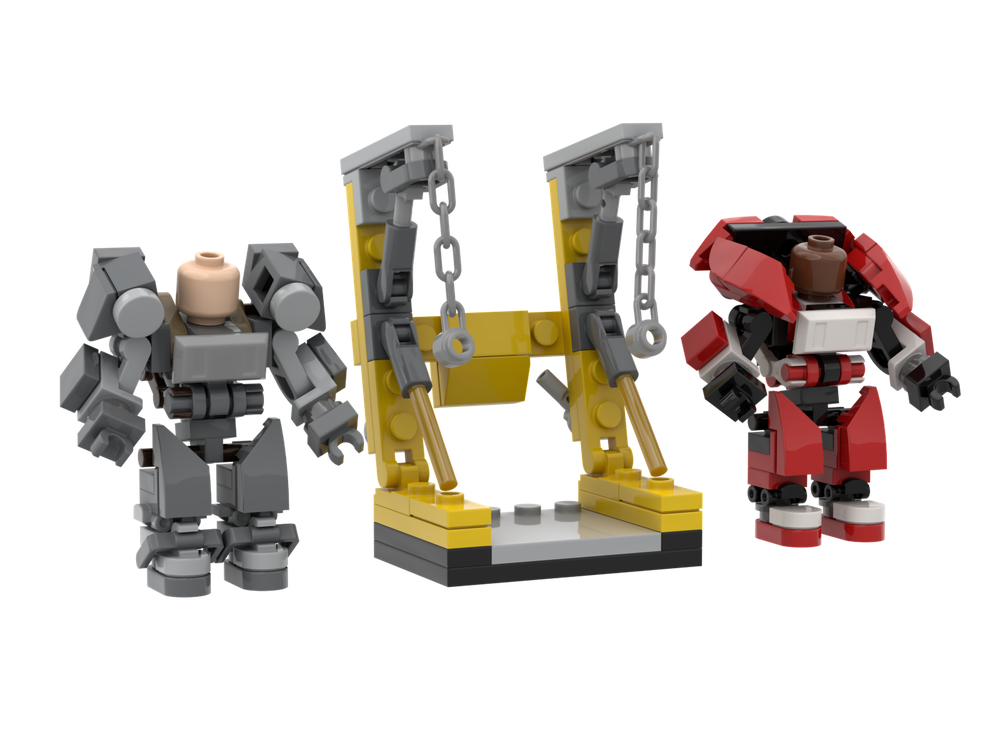 Lego Fallout Power Armors T-60 and X0-1 plus Power station.
