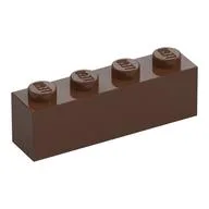 Brick 1 x 4 / Brown